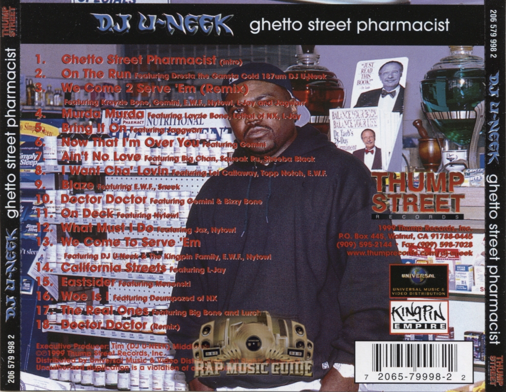 DJ U-Neek - Ghetto Street Pharmacist: CD | Rap Music Guide